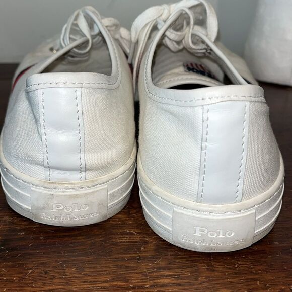 Polo by Ralph Lauren Shield Canvas Tennis Sneaker Casual Mens 4th of July shoes - Picture 3 of 10